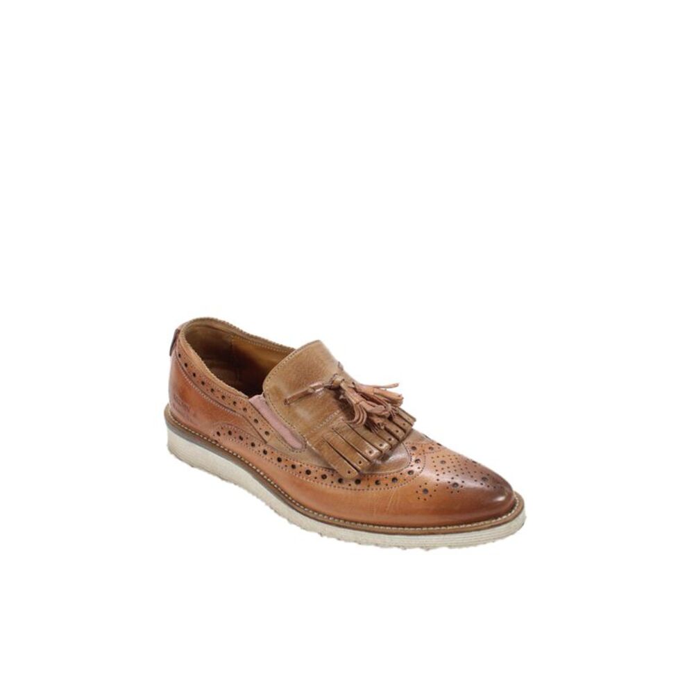 Melvin & Hamilton Womens Leather Amy Slip-On Loafer Shoes Brown Size 8